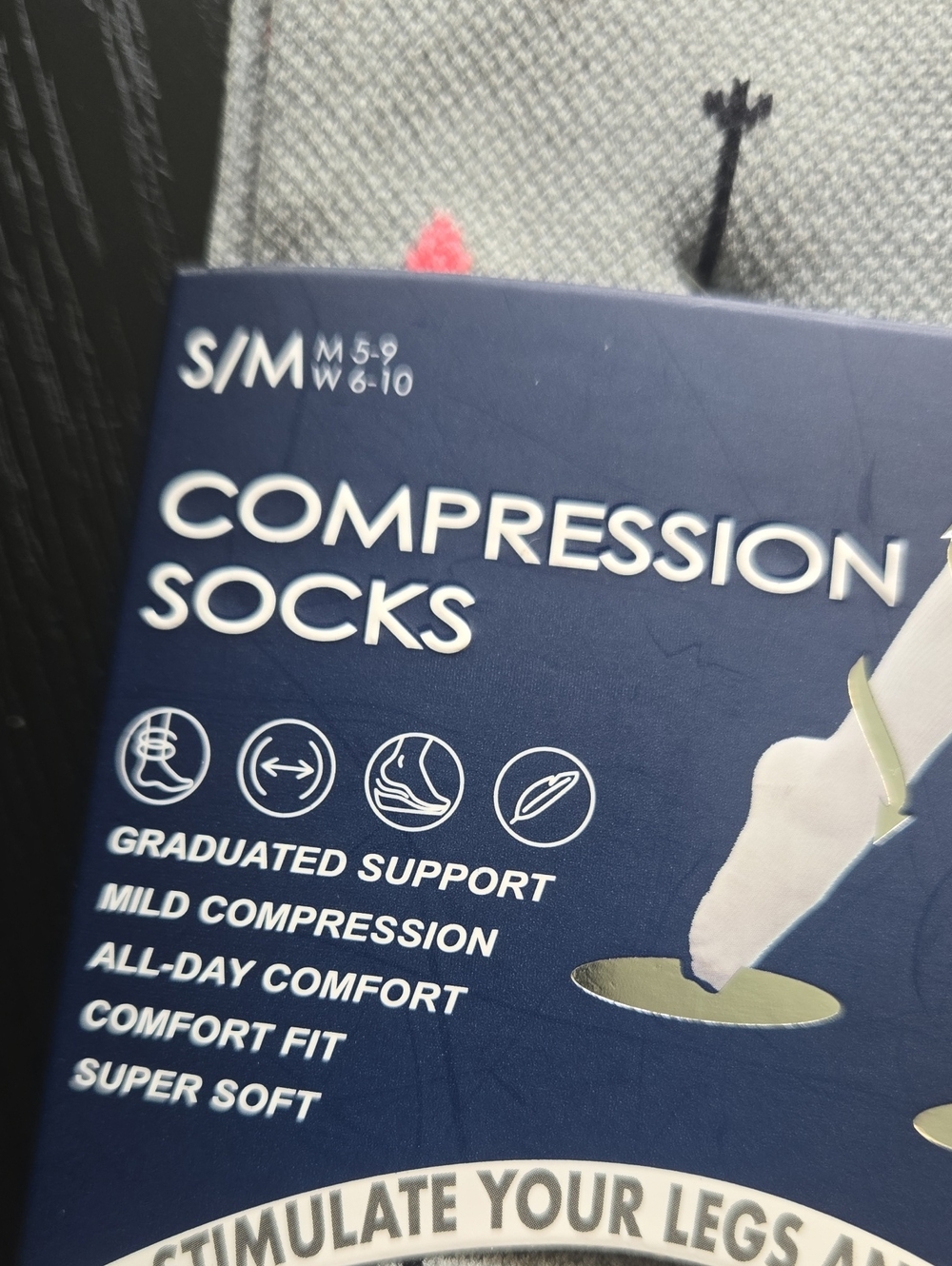 Compression Socks Flamingo Pattern - Picture 6 of 6